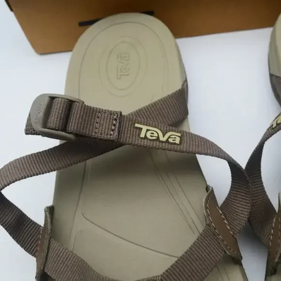 NEW Teva Women's 6 Ascona Flip Flops Sandals Chocolate Chip Brown Hiking - Picture 4 of 10